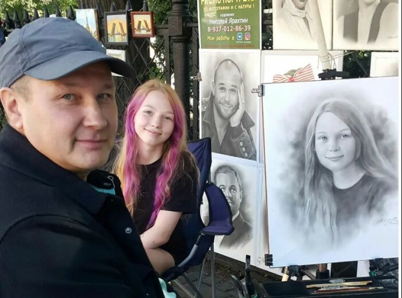 14 New Realistic Portraits Drawn By This Street Artist