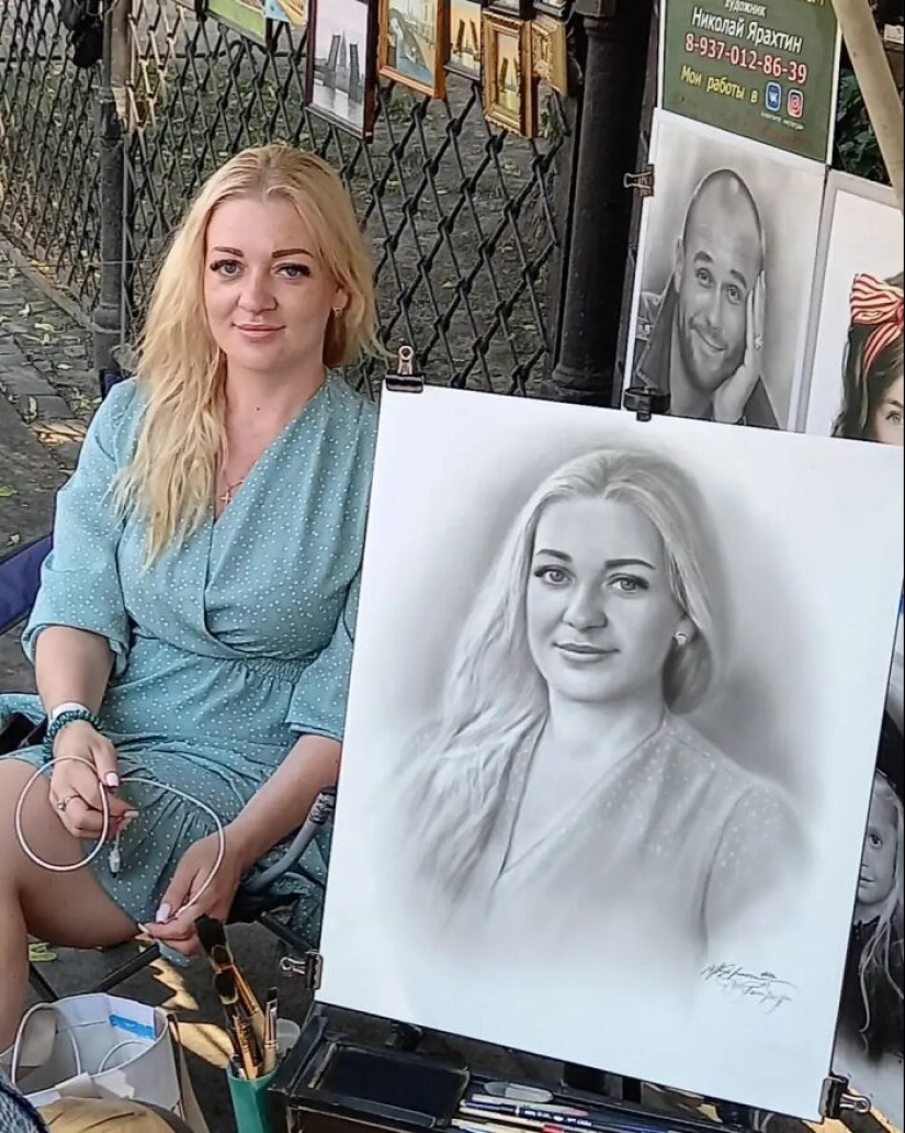 14 New Realistic Portraits Drawn By This Street Artist