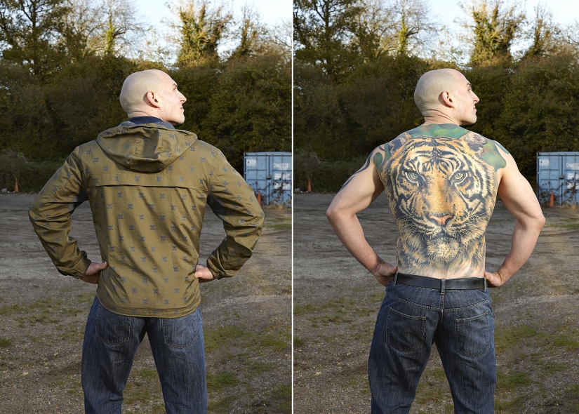 14 photos of English tattoo lovers in clothes and without