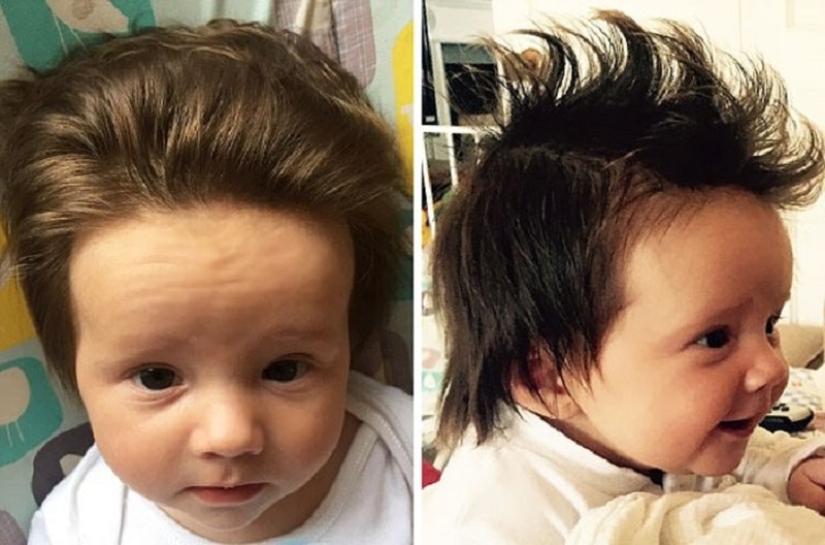 15 cute kids born with gorgeous hair