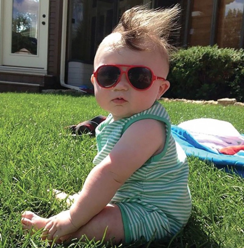 15 cute kids born with gorgeous hair