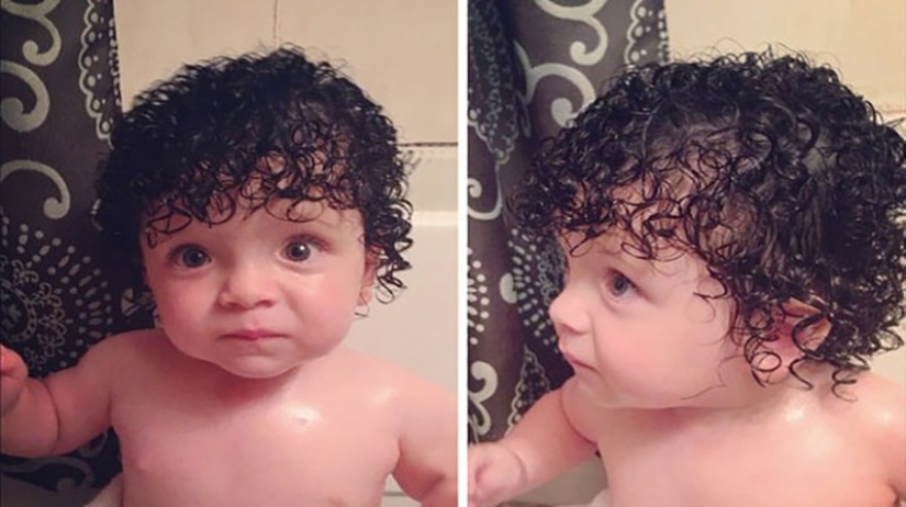 15 cute kids born with gorgeous hair