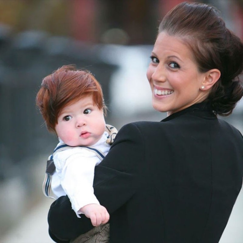 15 cute kids born with gorgeous hair