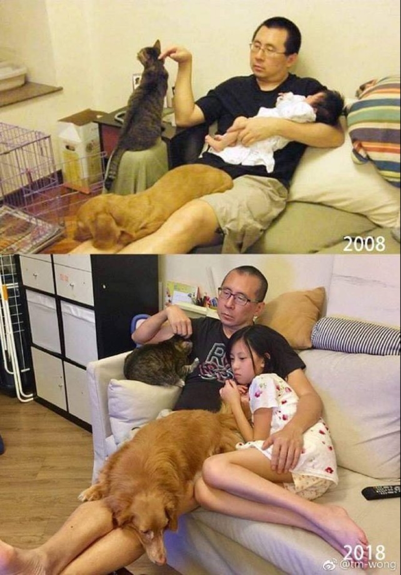 15 cute photos that show how almost everything changes under the influence of time