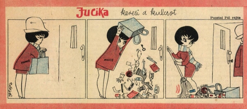 15 divertidos cómics retro sobre una belleza llamada Yucika