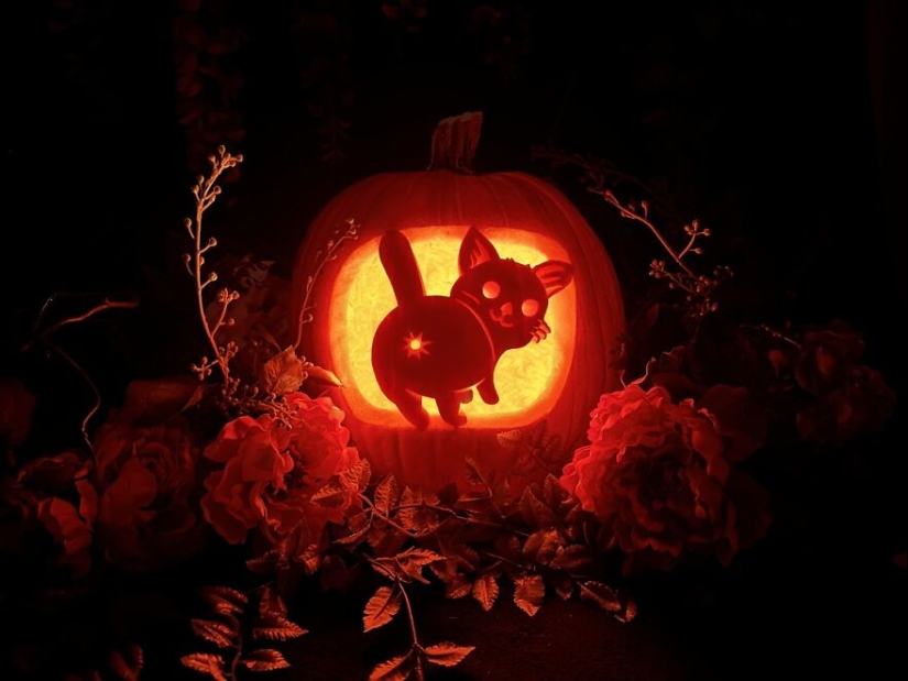 15 esculturas de calabaza espeluznantes, extravagantes y asombrosamente encantadoras compartidas por personas en línea