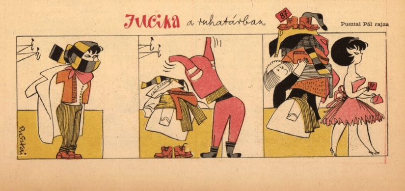 15 funny retro comics about a beauty named Yucika