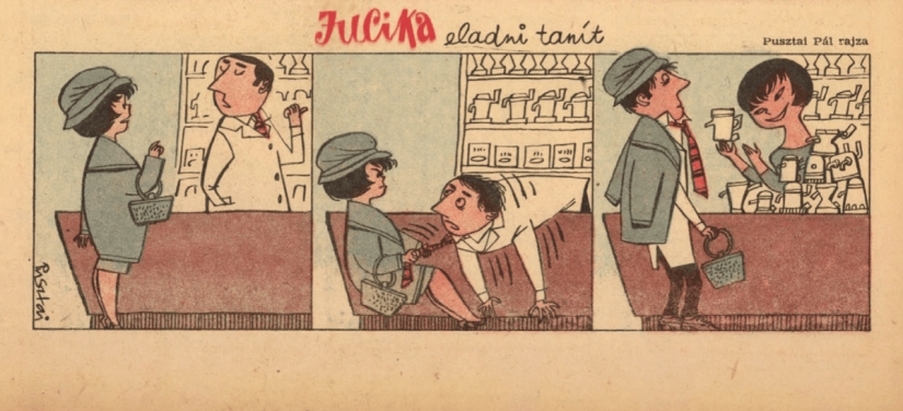 15 funny retro comics about a beauty named Yucika