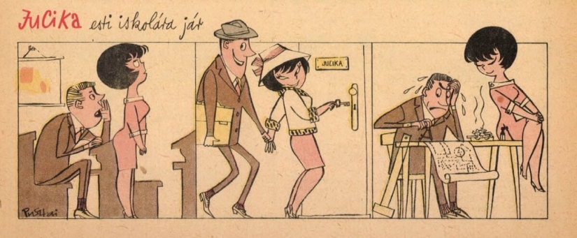 15 funny retro comics about a beauty named Yucika