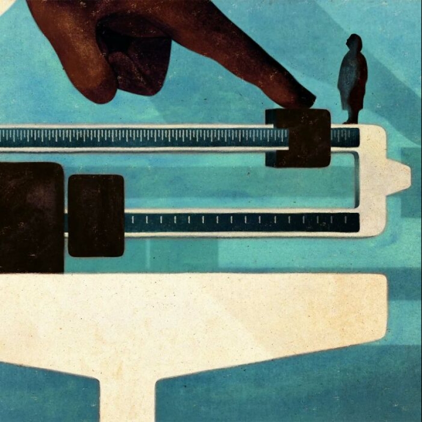 15 ilustraciones melancólicas que invitan a la reflexión, de Owen Gent