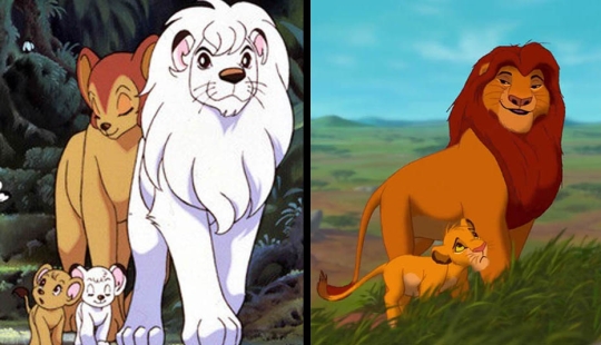 16 evidencia de que "el Rey león" rip — off del anime Japonés