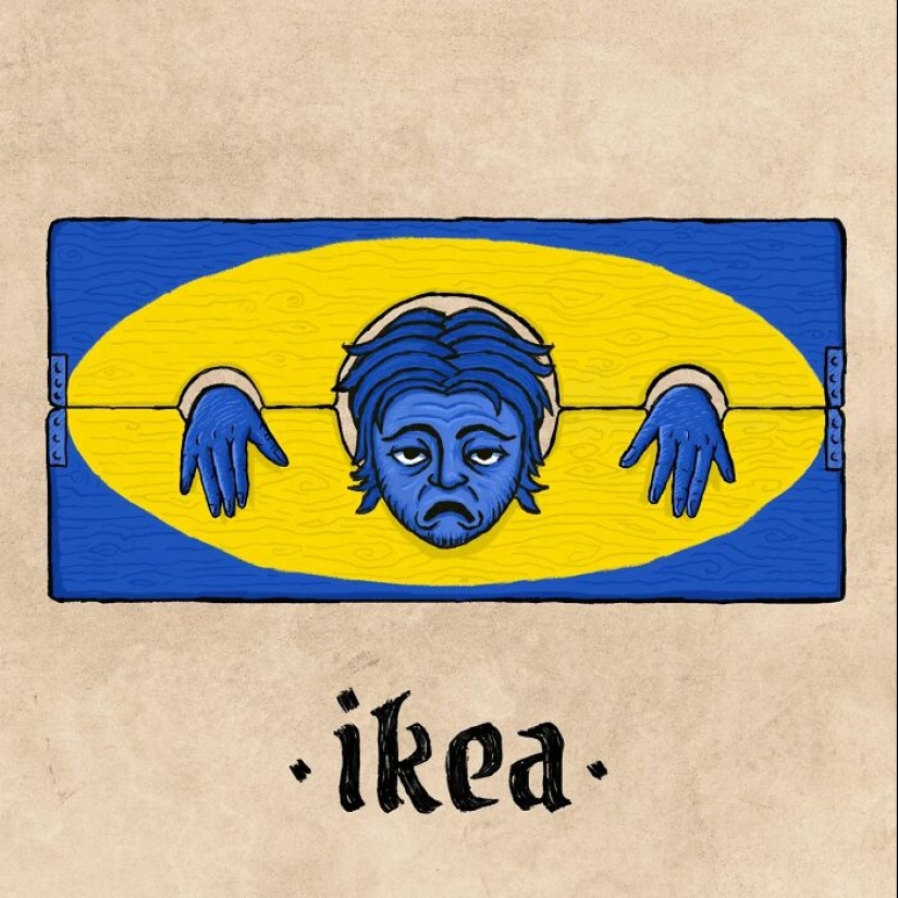 16 Hilariously Reimagined Logos That Look Like They Belong In Medieval Times By This Artist