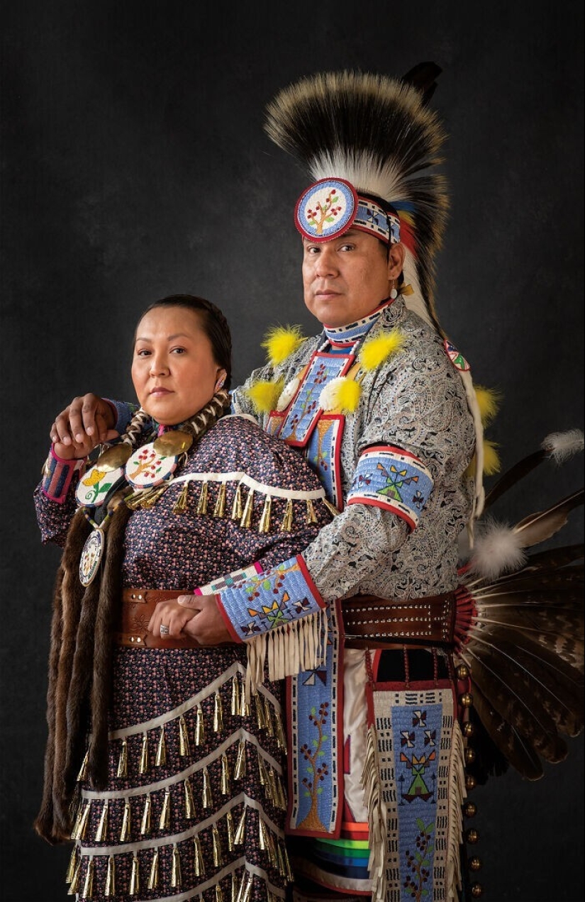 16 increíbles retratos de indios americanos en trajes rituales