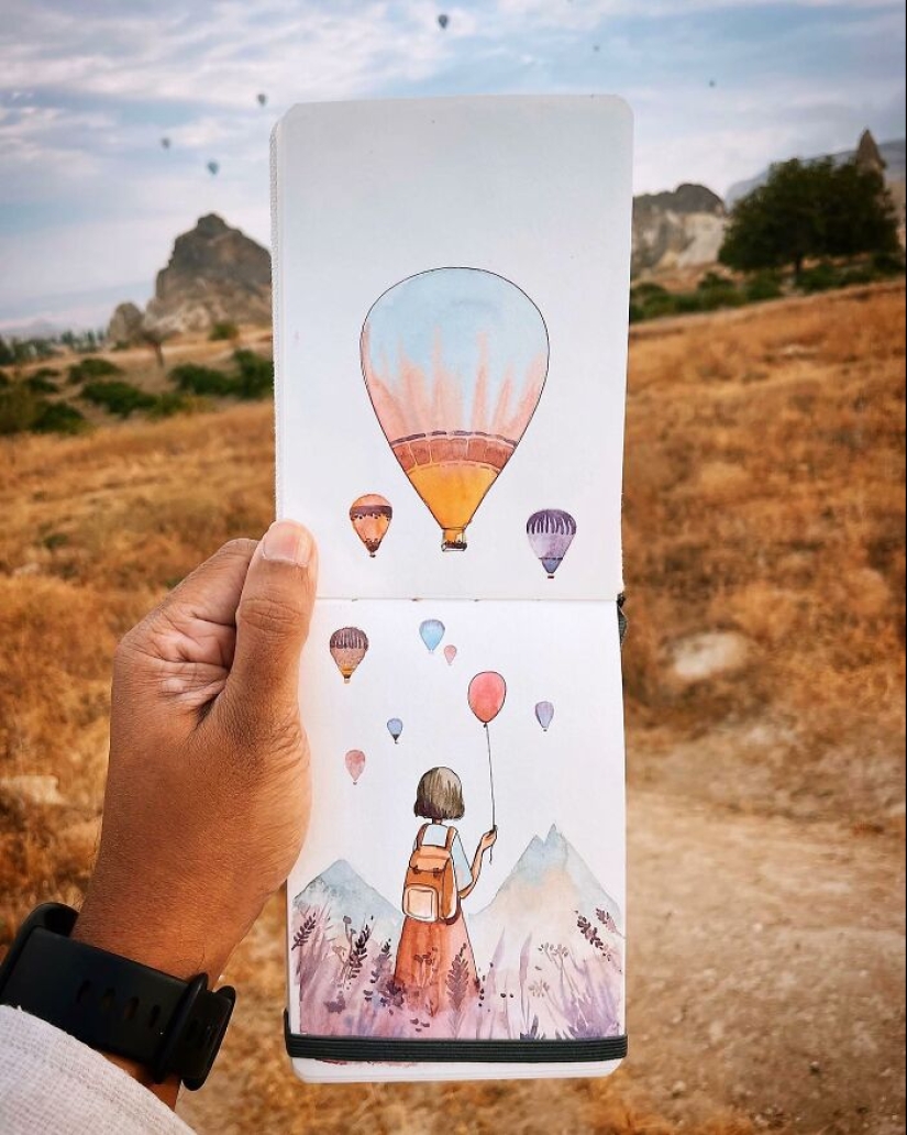 16 Travel Sketches Full Of Magic By Vimal Chandran