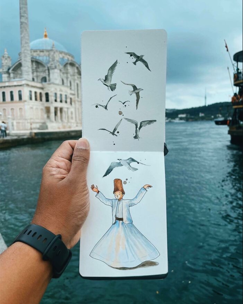 16 Travel Sketches Full Of Magic By Vimal Chandran