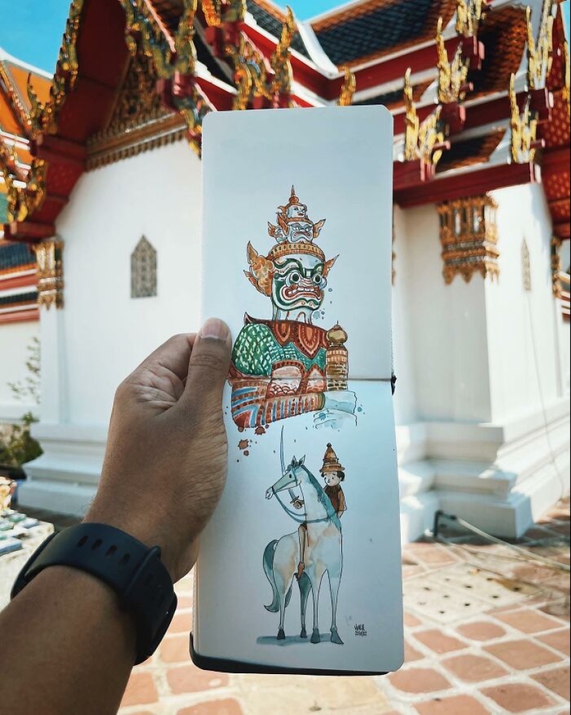 16 Travel Sketches Full Of Magic By Vimal Chandran