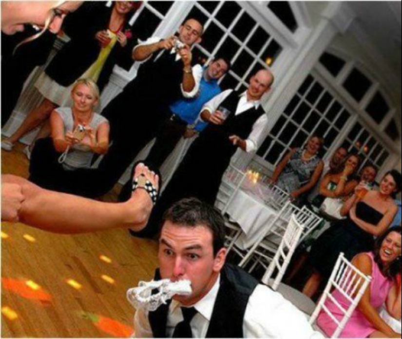 17 ejemplos cuando a un fotógrafo de bodas le va bien con sentido del humor