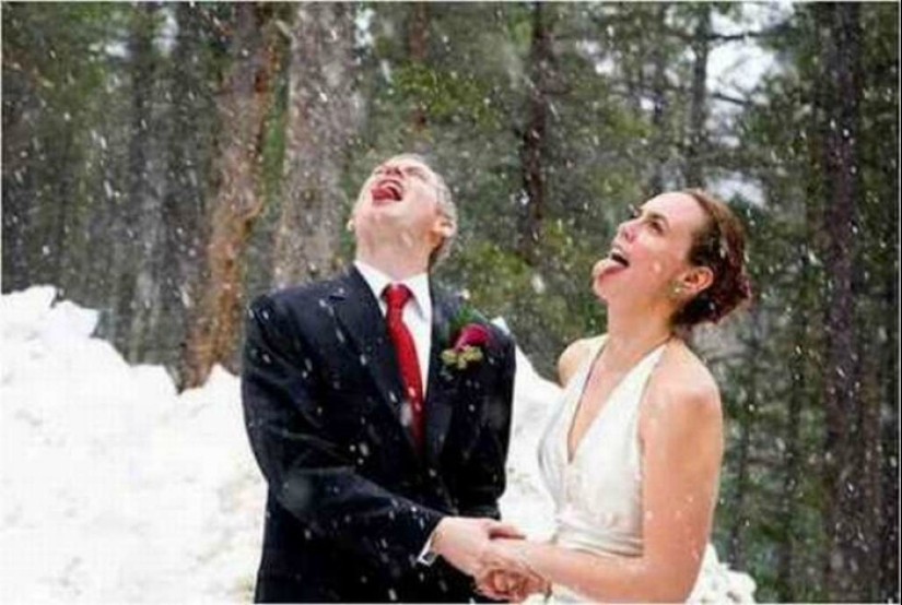 17 ejemplos cuando a un fotógrafo de bodas le va bien con sentido del humor