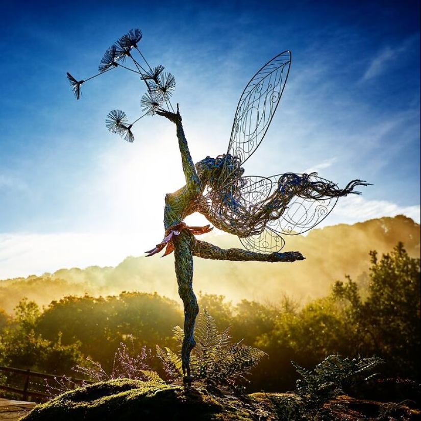 17 Magical Wire Sculptures Of Fairies, Created By Robin Wight