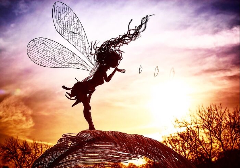 17 Magical Wire Sculptures Of Fairies, Created By Robin Wight