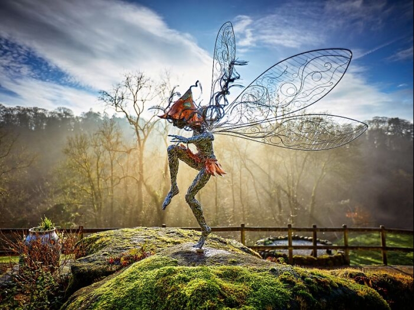 17 Magical Wire Sculptures Of Fairies, Created By Robin Wight