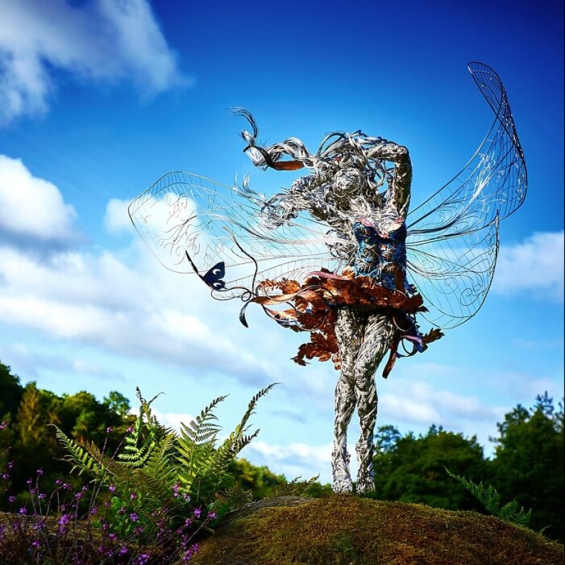 17 Magical Wire Sculptures Of Fairies, Created By Robin Wight