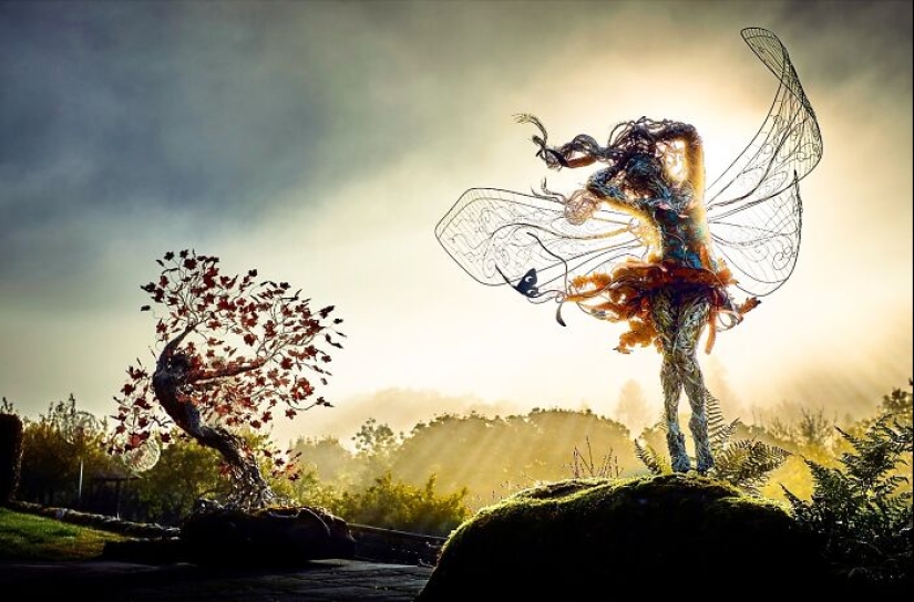 17 Magical Wire Sculptures Of Fairies, Created By Robin Wight