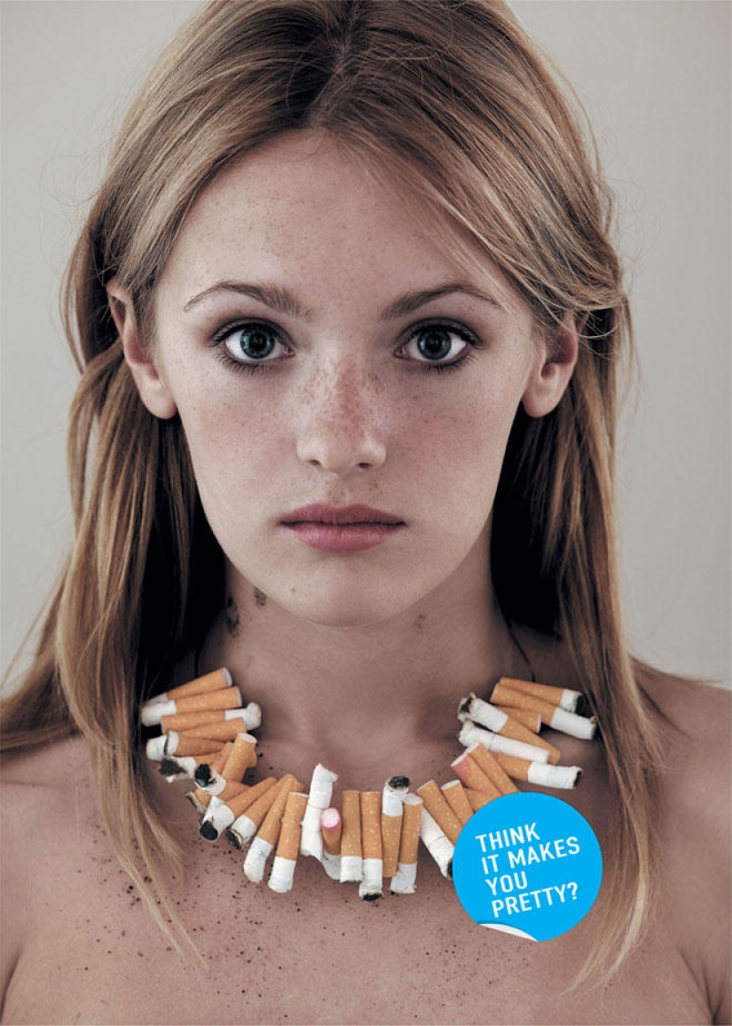 18 of the masterpieces of the anti-tobacco advertising from around the world