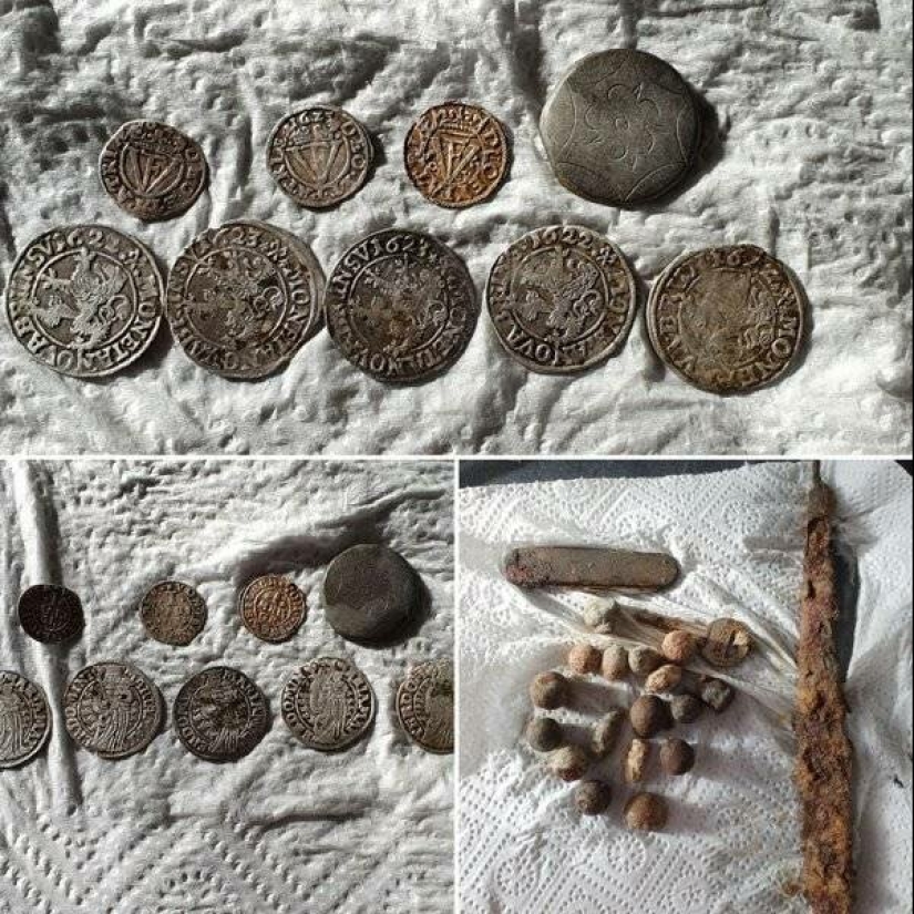 18 people who found the treasure using a metal detector