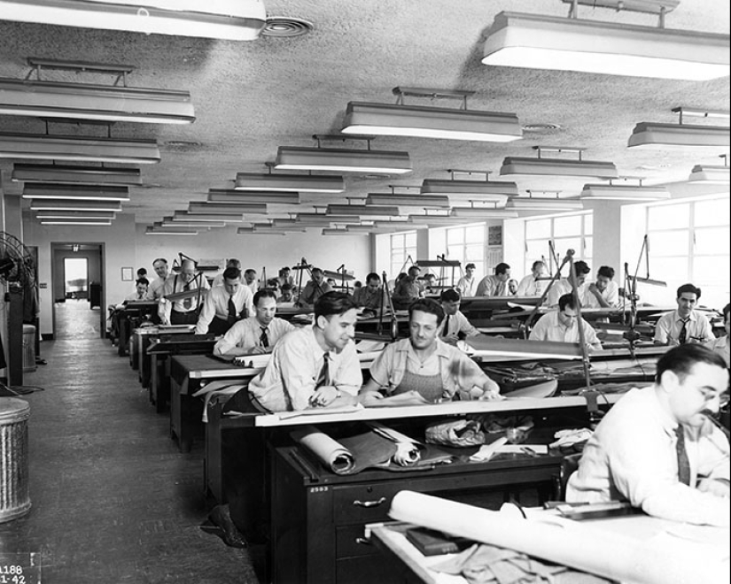 19 cool vintage foto de cómo funcionaba antes de la llegada de AutoCAD