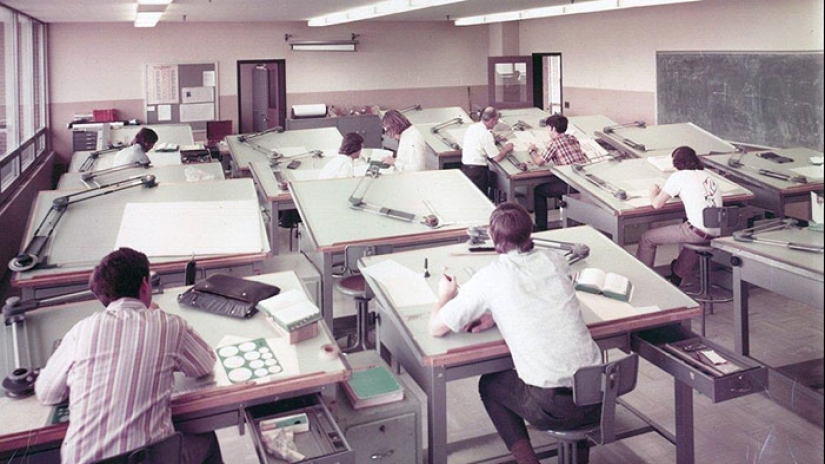 19 cool vintage photo of how worked before the advent of AutoCAD