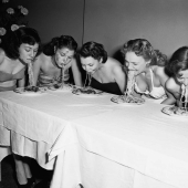 1915-1987: speed eating contests