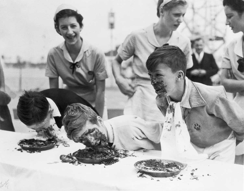 1915-1987: speed eating contests