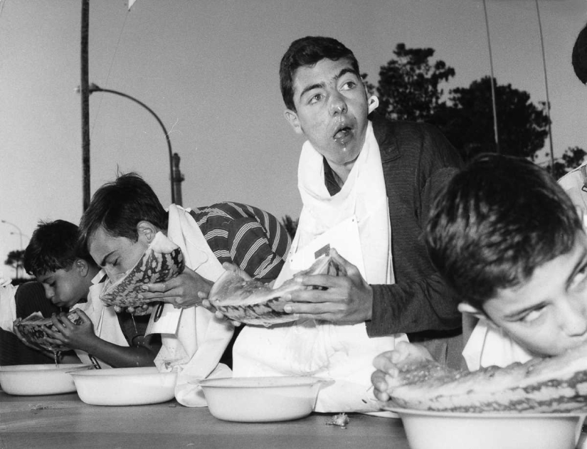 1915-1987: speed eating contests