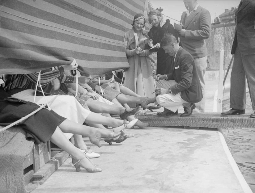 1930-1953 years: the contests for the most beautiful women's ankle