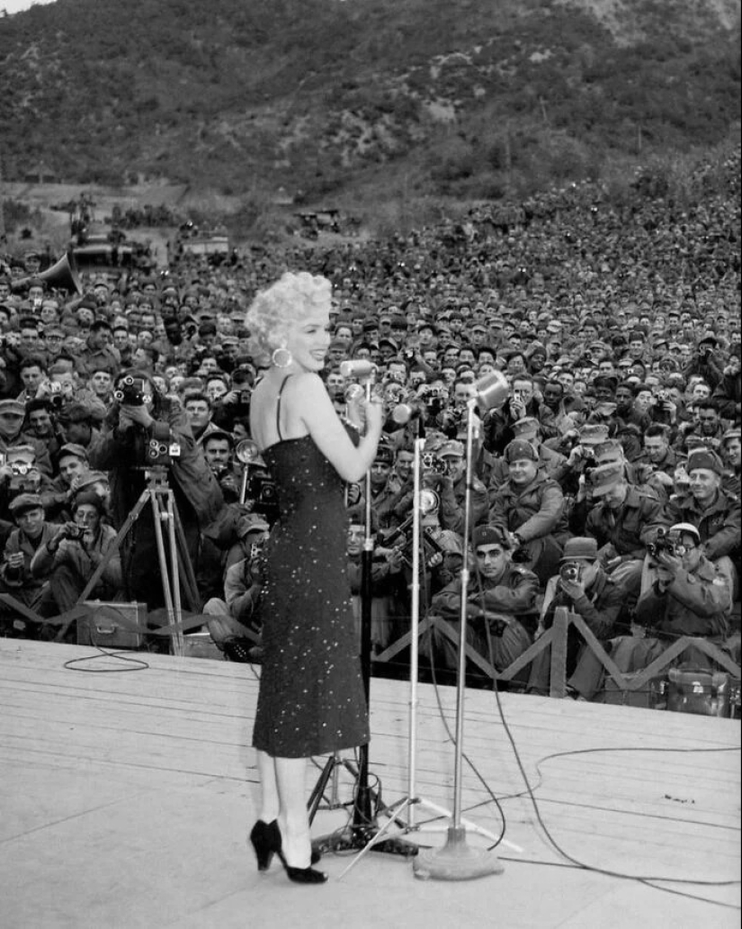 2-year-old Elvis, Monroe with soldiers and other rare archival photos of stars