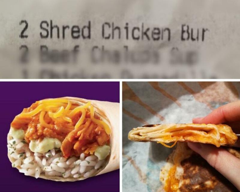 20 disappointments when the food served did not meet expectations