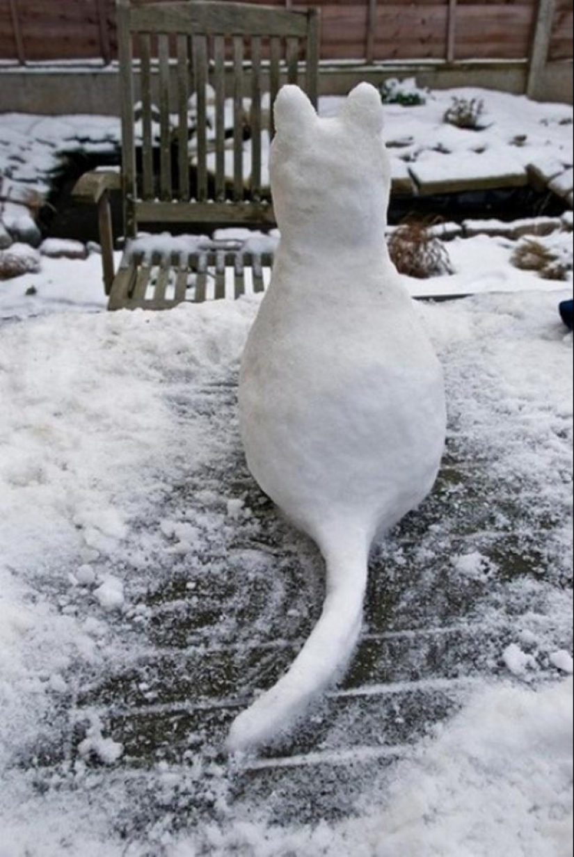 20 ejemplos de qué más, además de un muñeco de nieve, se puede hacer de nieve