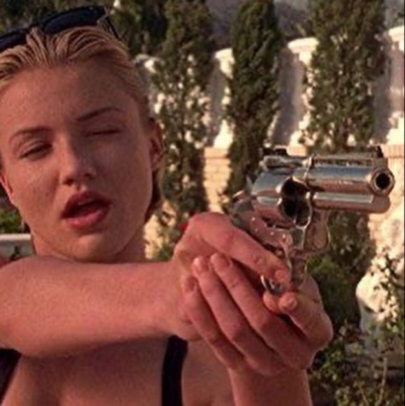 20 famous girls with guns in their hands