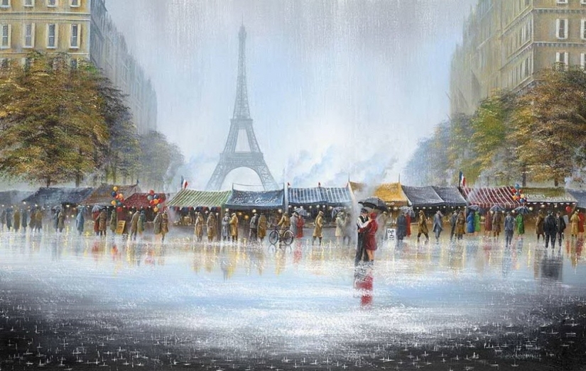 20 fascinating paintings in the rhythm of a modern city