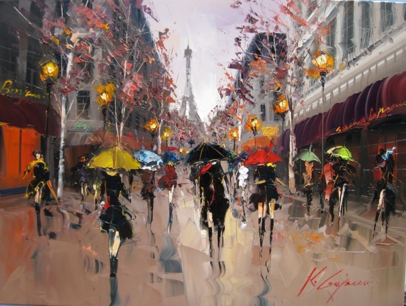 20 fascinating paintings in the rhythm of a modern city