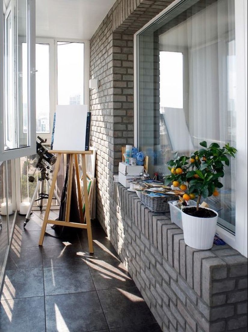 20 ideas on how to turn a small balcony into a seating area