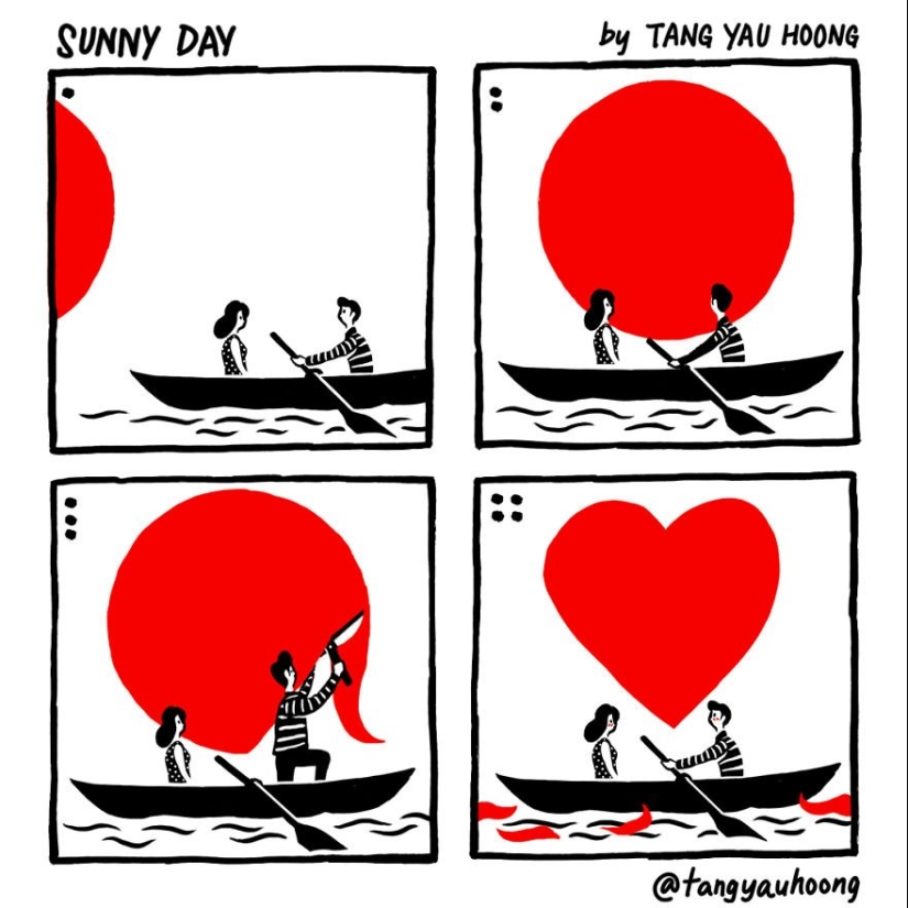 20 illustrations about love, in which everything is clear without words