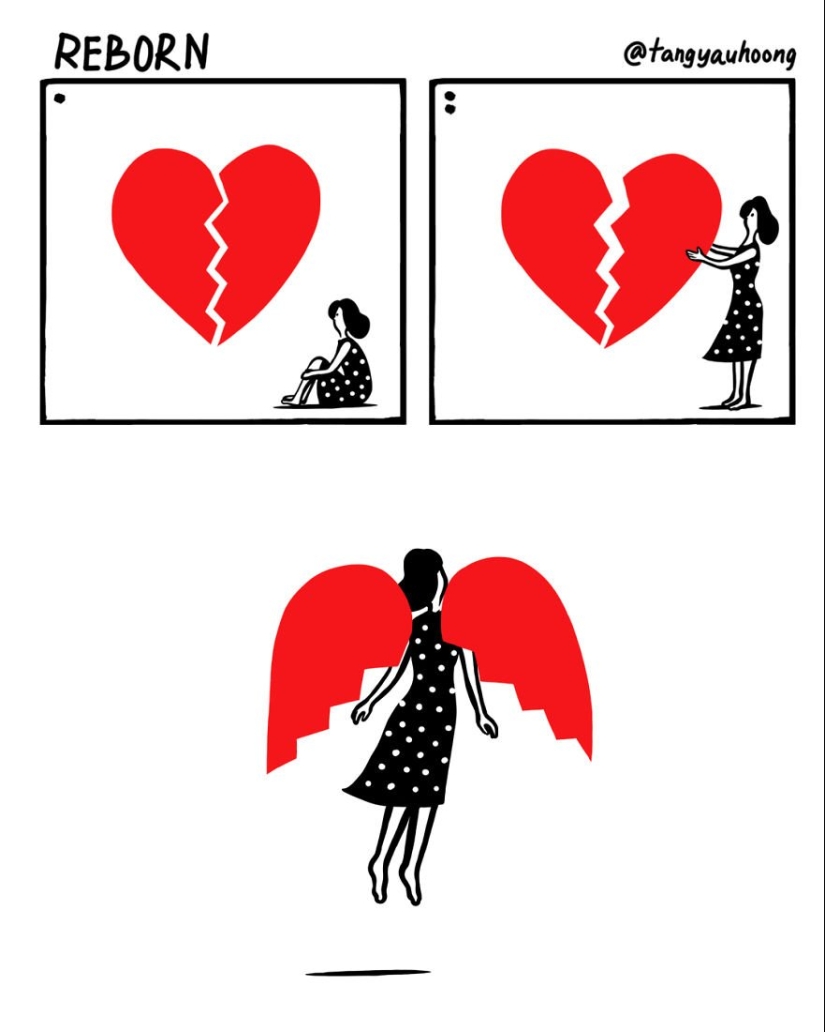 20 illustrations about love, in which everything is clear without words