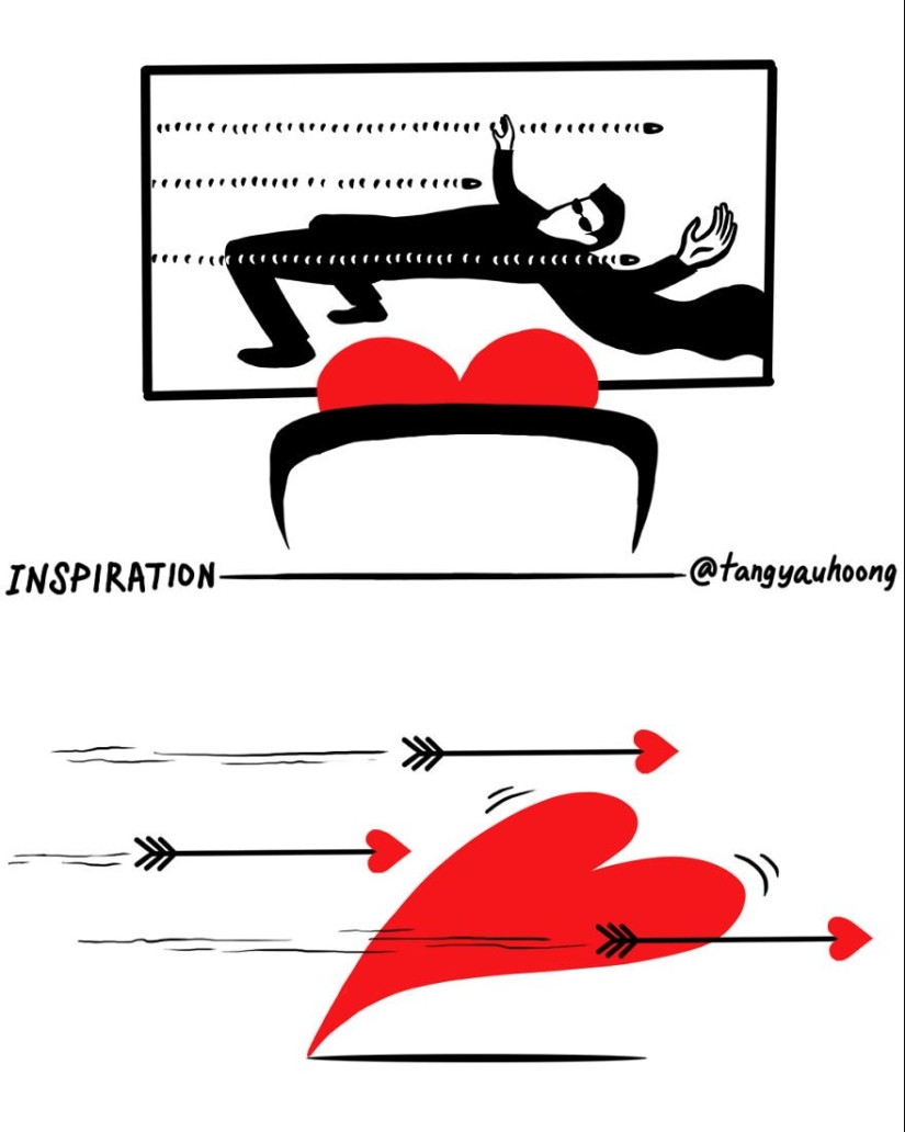 20 illustrations about love, in which everything is clear without words