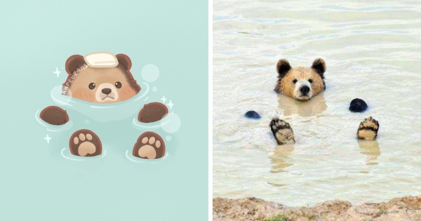 20 ilustraciones increíblemente lindas de animales lindos de Internet