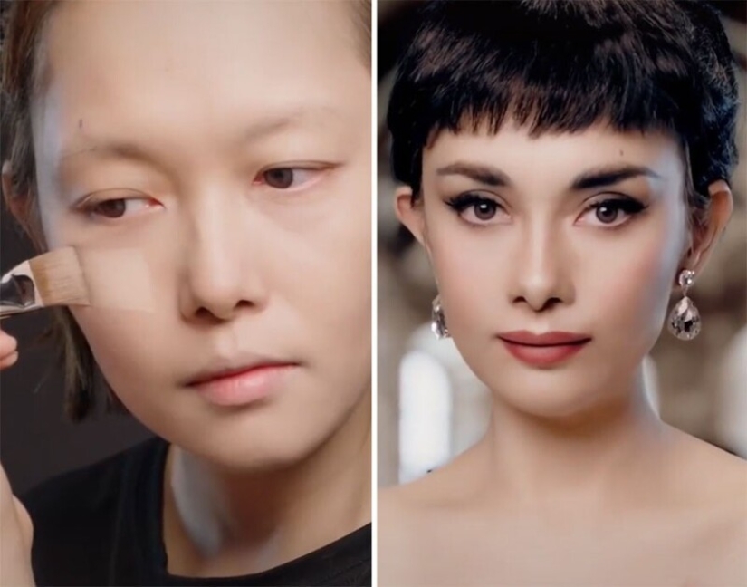 20 incredible transformations: a Chinese woman turns into stars with the help of makeup