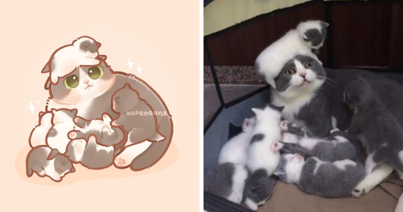 20 incredibly cute illustrations of cute animals from the Internet