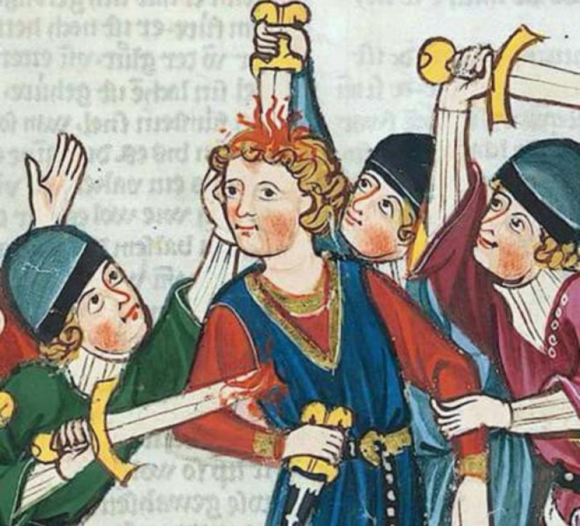 20 medieval paintings in which people are dealt with, but they absolutely don't care