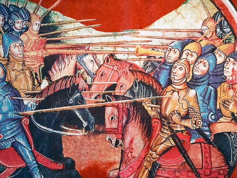 20 medieval paintings in which people are dealt with, but they absolutely don't care